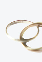画像をギャラリービューアに読み込む, 14K GOLD THREE DESIGN RING 2.74G / GOLD