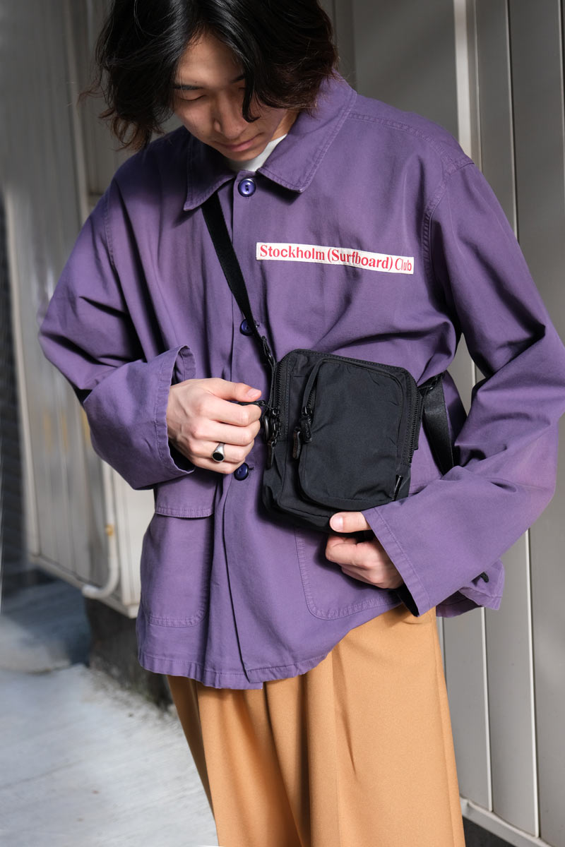 お歳暮 人気 GABARDINE STOCK – BLACK / POCHETTE WP バッグ