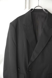 SUPER140 DOUBLE BREASTED JACKET .14 / BLACK