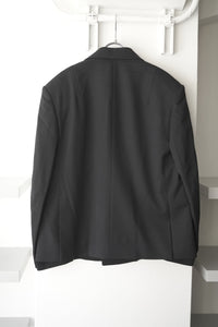 SUPER140 DOUBLE BREASTED JACKET .14 / BLACK