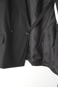 SUPER140 DOUBLE BREASTED JACKET .14 / BLACK