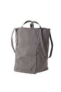 SPLIT YARN ZIPPY TOTE (L) / GRAY