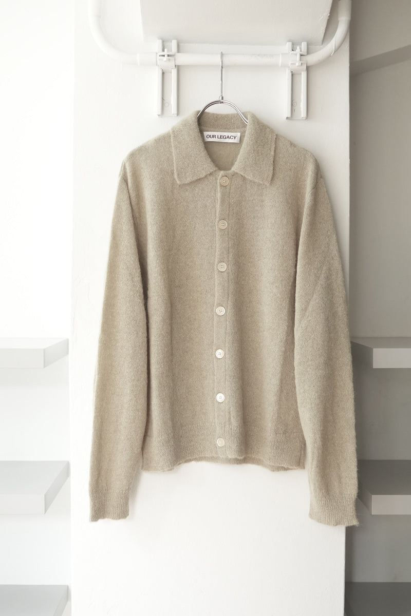 EVENING POLO / SOFT SAGE FUZZY ALPACA