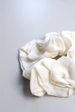 Load image into Gallery viewer, OVERSIZED SILK SCRUNCHIE / WHITE