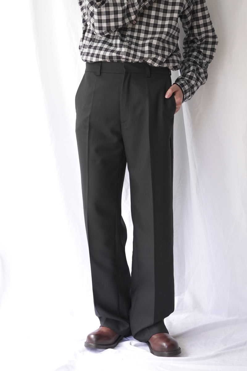 JEON TROUSER / FINE BLACK WOOL