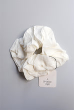 Load image into Gallery viewer, OVERSIZED SILK SCRUNCHIE / WHITE