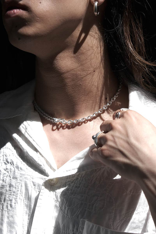DOUBLE NECKLACE THIN / 925 STERLING SILVER [Available in May]