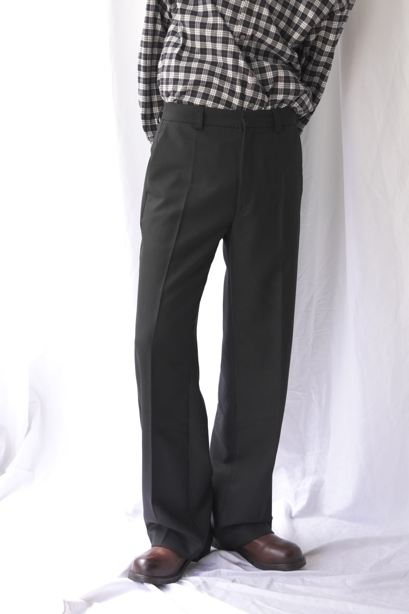 JEON TROUSER / FINE BLACK WOOL