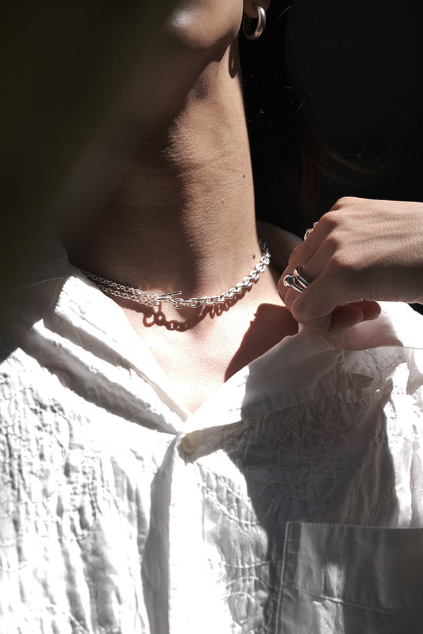 DOUBLE NECKLACE THIN / 925 STERLING SILVER [Available in May]