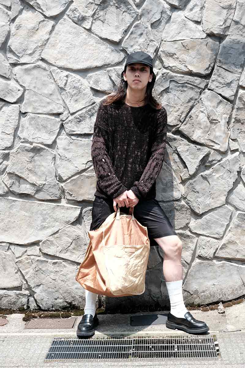 A131 EASYBAG (L) / COTTON WOOL SATIN
