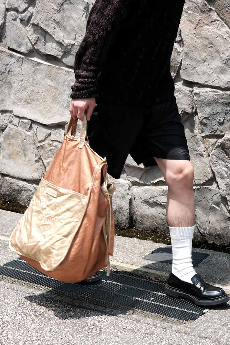 A131 EASYBAG (L) / COTTON WOOL SATIN