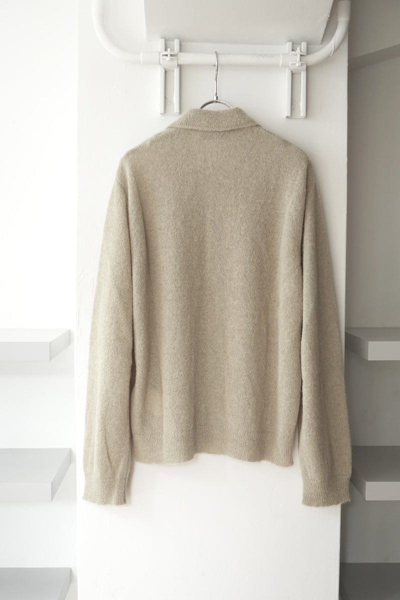 EVENING POLO / SOFT SAGE FUZZY ALPACA