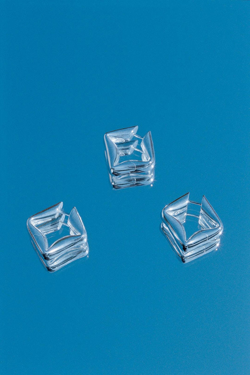 STRAW EARRINGS SMALL SINGLE / 925 STERLING SILVER [4月入荷予定]