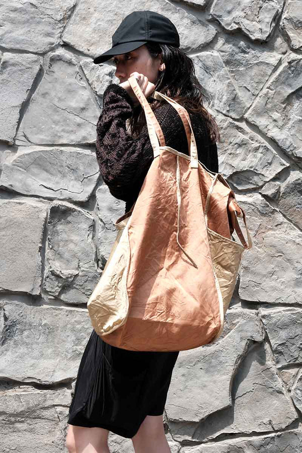 A131 EASYBAG (L) / COTTON WOOL SATIN