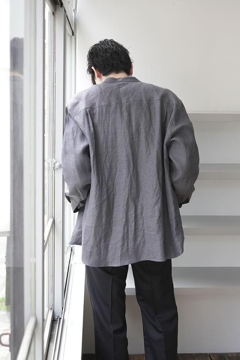 RAF SHIRT LIMEN HEMP TWILL / PLATINUM GREY [고베점]