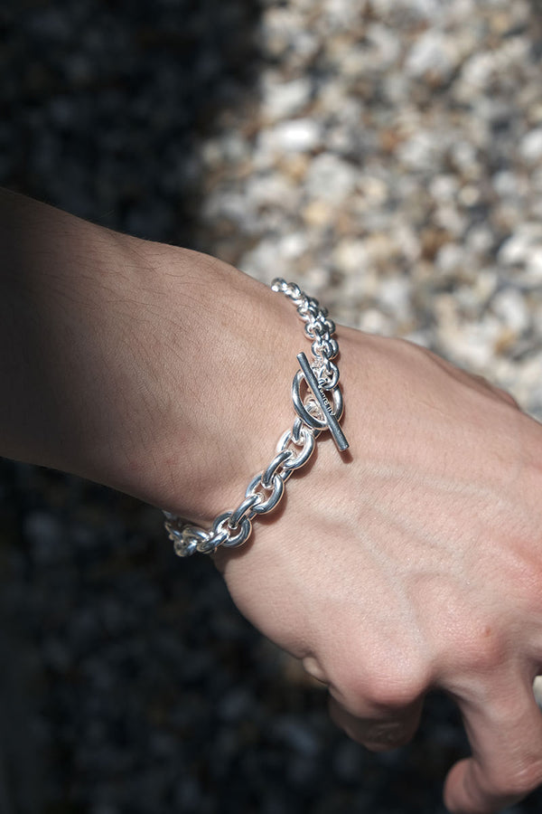DOUBLE BRACELET THICK / 925 STERLING SILVER [Arrives in May]