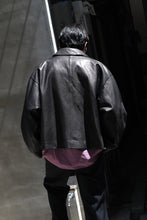 画像をギャラリービューアに読み込む, LAMB LEATHER COVERALL / BLACK