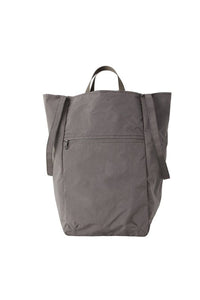 SPLIT YARN ZIPPY TOTE (L) / GRAY