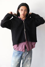 画像をギャラリービューアに読み込む, FULL ZIP HOOD / BLACK HAIRY WOOL