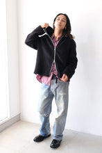 画像をギャラリービューアに読み込む, FULL ZIP HOOD / BLACK HAIRY WOOL