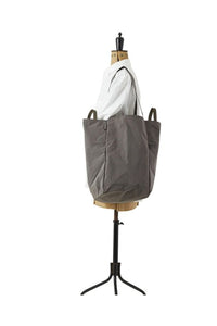 SPLIT YARN ZIPPY TOTE (L) / GRAY