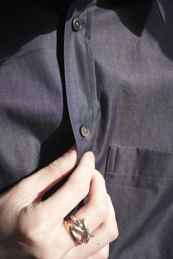CLASSIC SHIRT ALBIATE INDIGO SHIRTING  / INDIGO [神戸店]