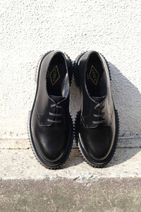 TYPE 202 DERBIES INJECTED TPU RUBBER SOLE / BLACK