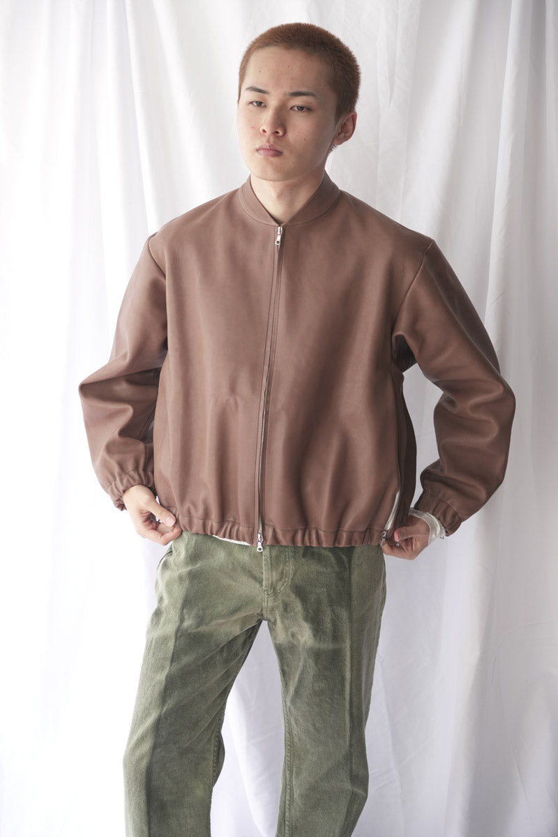 S18 NO.306 LEATHER SIX ZIPPER JACKET / BROWN