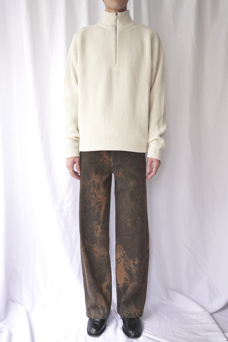SPORTS JACKET WASHED WOOL GABARDINE / BROWN [Kobe store]