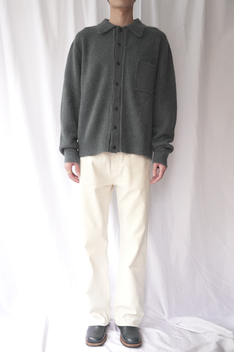 SLIM ZIP LONGSLEEVE / OBSIDIAN DEPYH WOOLCOSE RIDGE [Arriving Fall/Winter 2026]