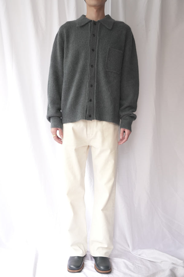 SLIM ZIP LONGSLEEVE / OBSIDIAN DEPYH WOOLCOSE RIDGE [Arriving Fall/Winter 2026]