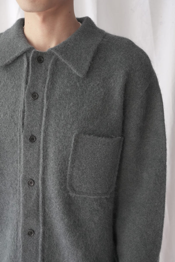 SLIM ZIP LONGSLEEVE / OBSIDIAN DEPYH WOOLCOSE RIDGE [Arriving Fall/Winter 2026]