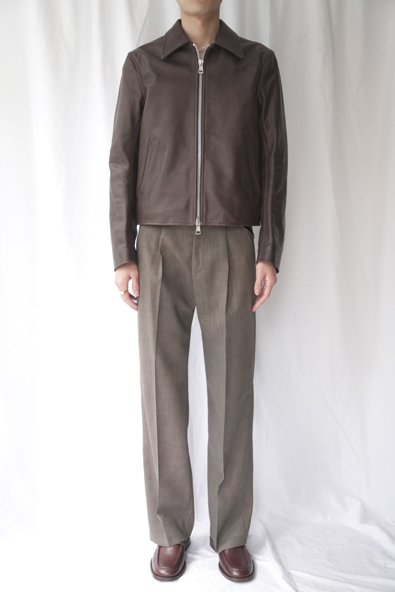 MINI JACKET / MATTED BROWN WAXED BOVINE [Expected to arrive in Autumn/Winter 2026]