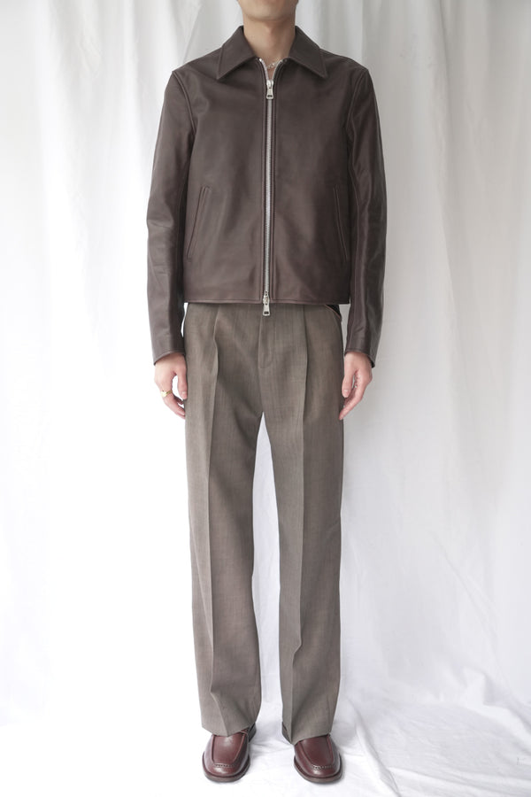 MINI JACKET / MATTED BROWN WAXED BOVINE [Expected to arrive in Autumn/Winter 2026]