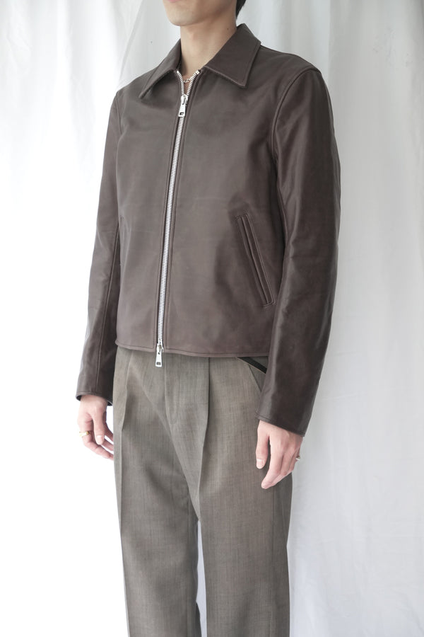 MINI JACKET / MATTED BROWN WAXED BOVINE [Expected to arrive in Autumn/Winter 2026]