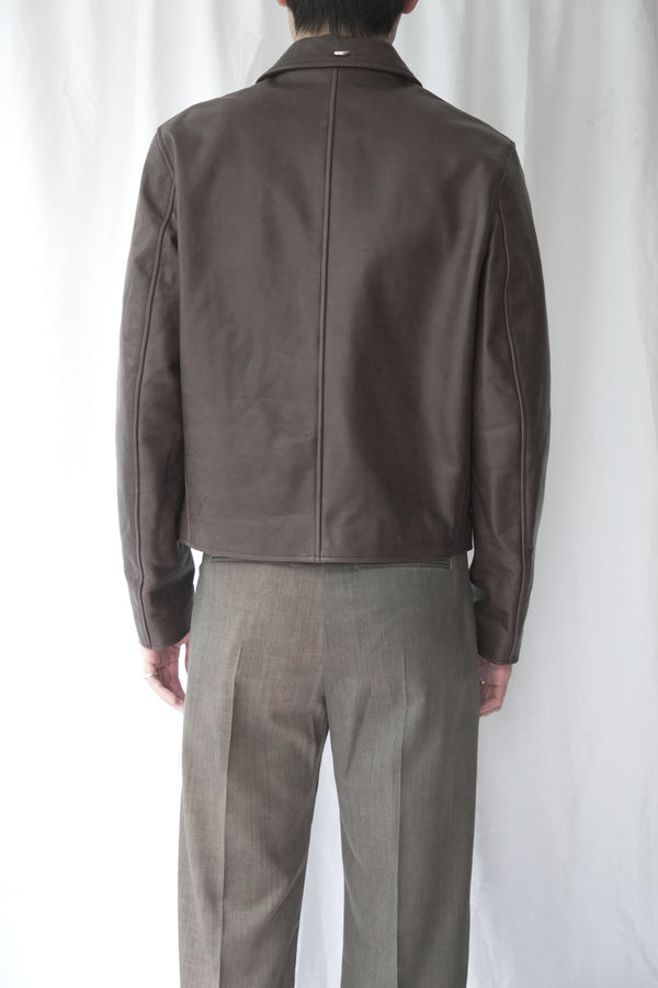 MINI JACKET / MATTED BROWN WAXED BOVINE [Expected to arrive in Autumn/Winter 2026]