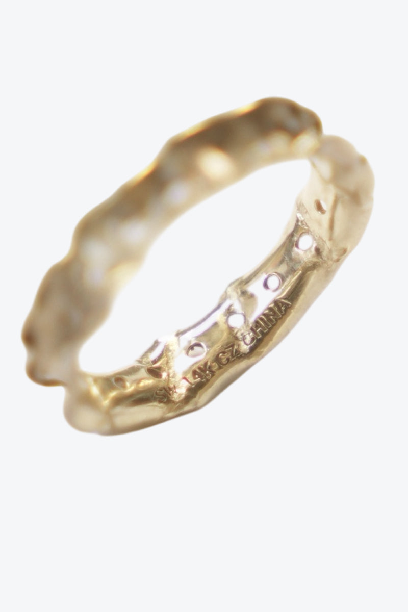 14K GOLD RING w/STONE 2G / GOLD