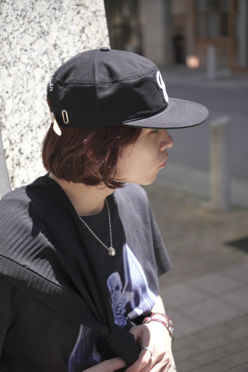 VINTAGE FLAT TOP CASUAL BASEBALL CAP / BLACK