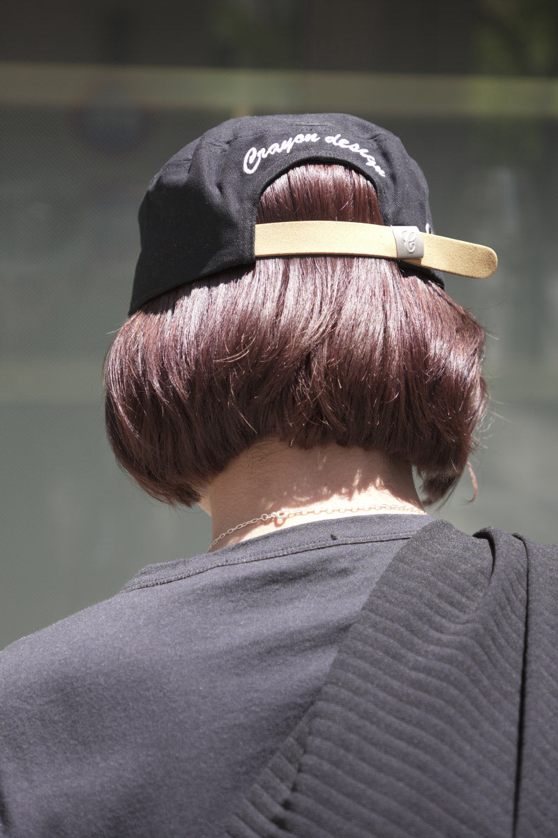 VINTAGE FLAT TOP CASUAL BASEBALL CAP / BLACK