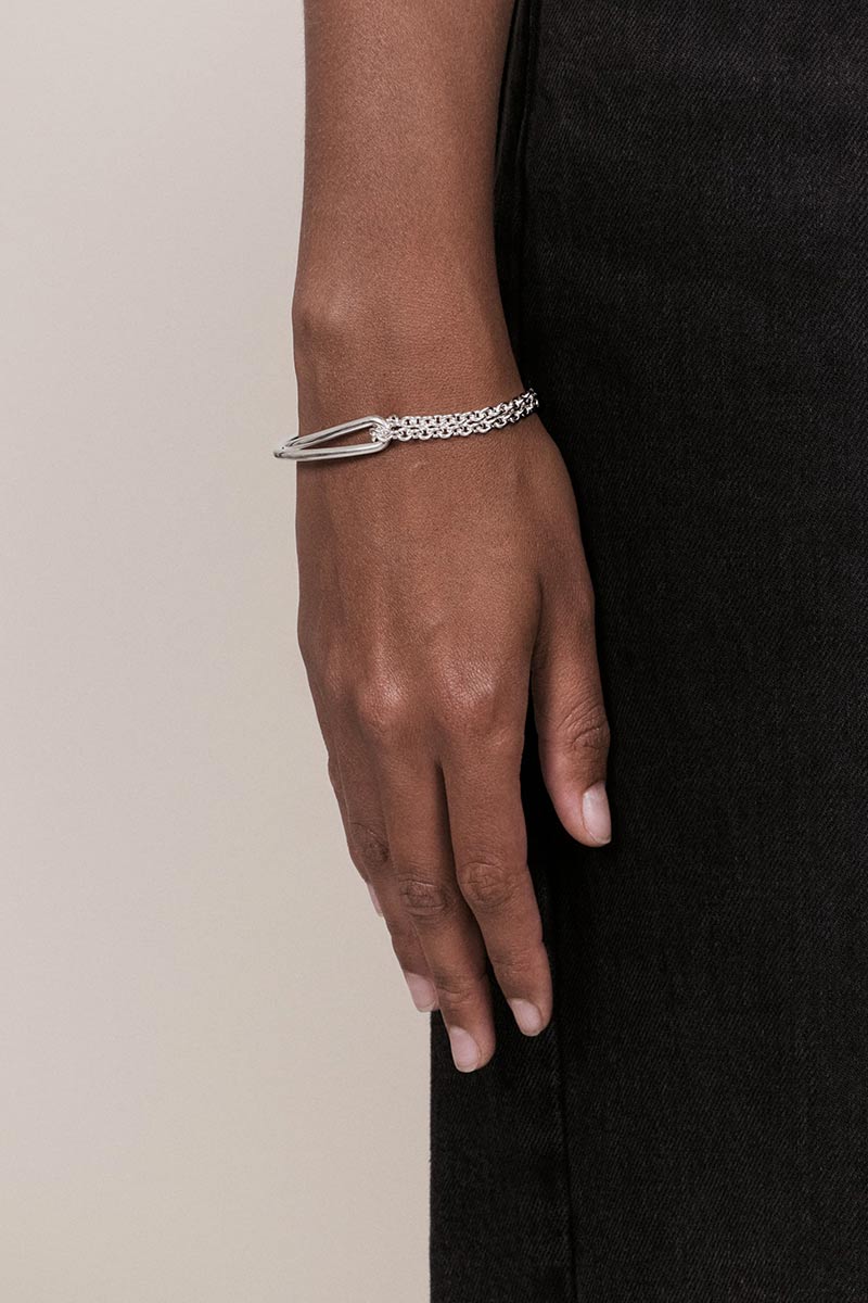 PINCH BRACELET CHAIN / 925 STERLING SILVER [4月入荷予定]