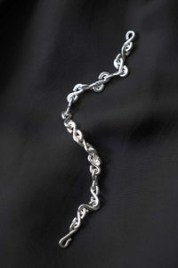S BRACELET THIN / POLISHED SILVER