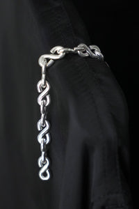 S BRACELET THIN / POLISHED SILVER