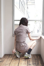 画像をギャラリービューアに読み込む, MARY TOP / BROWN GINGHAM