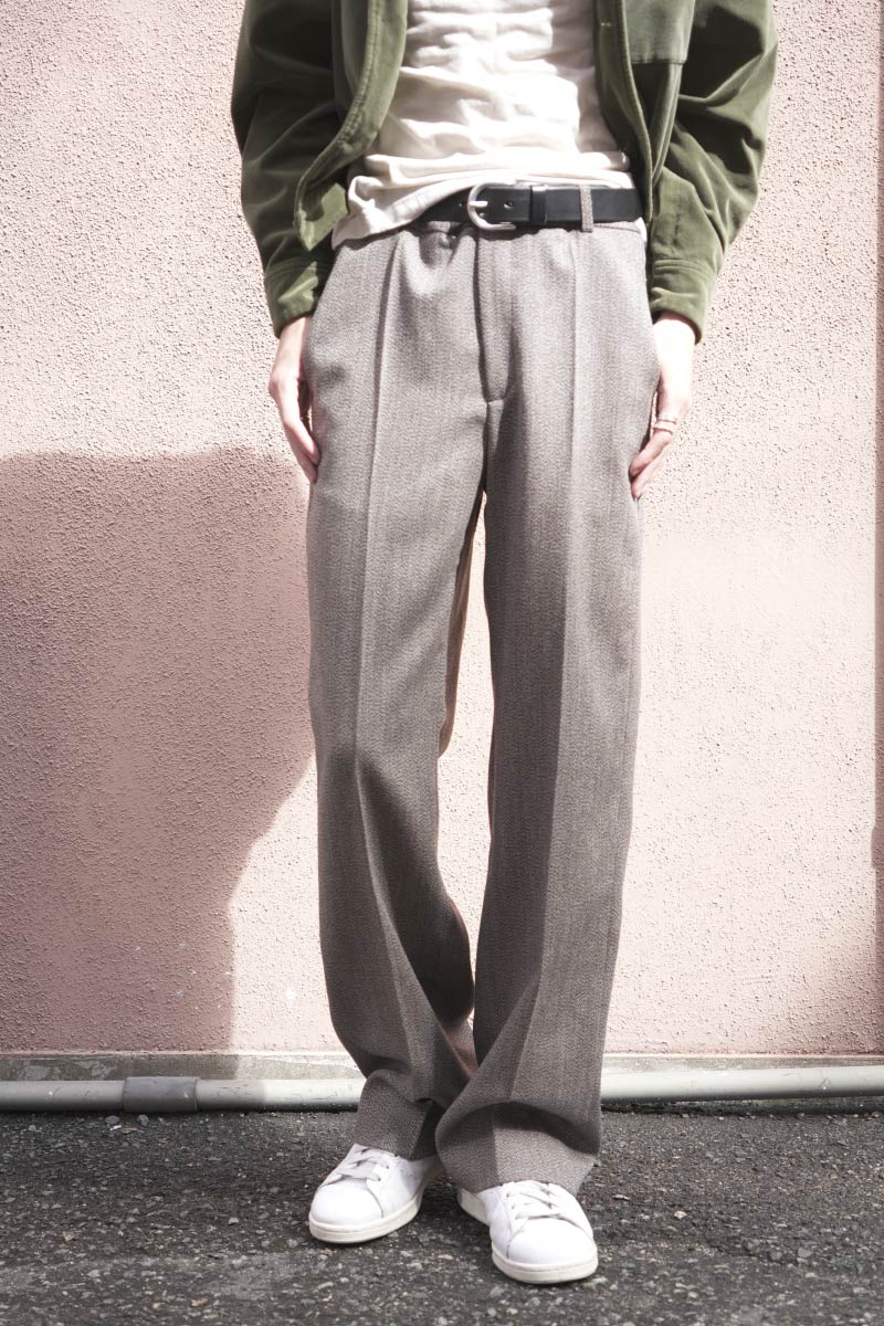 TAILORED TROUSER / DARK BEIGE MELANGE