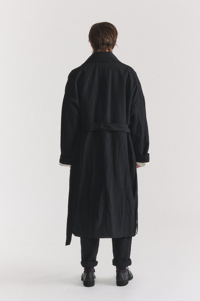 MOON COAT - LIN WOOL / BLACK [26AW入荷予定]