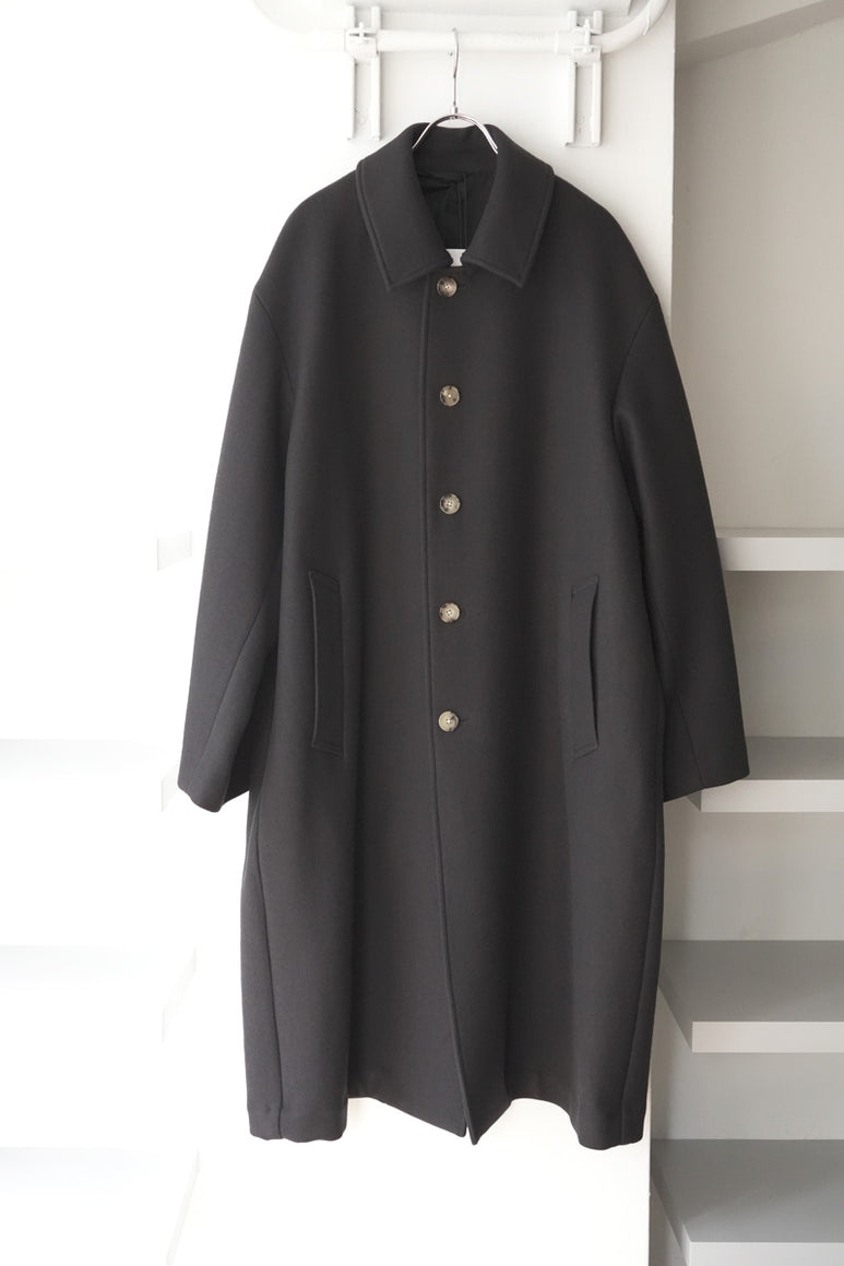 SPLIT RAGLAN MAC W/S/C MELTON / DK.BROWN  [神戸店]