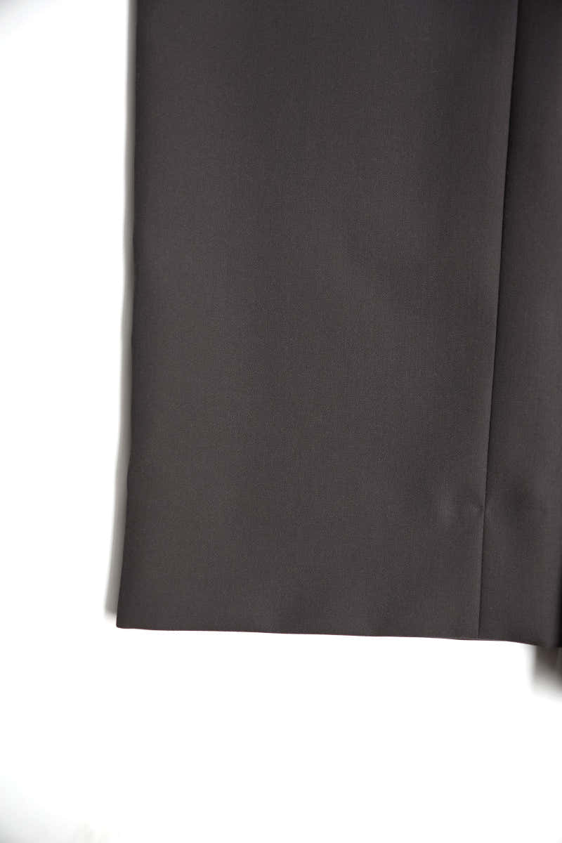 2 PLEATS TROUSER LAMBS WOOL FLANNEL / STONE [Kobe store]