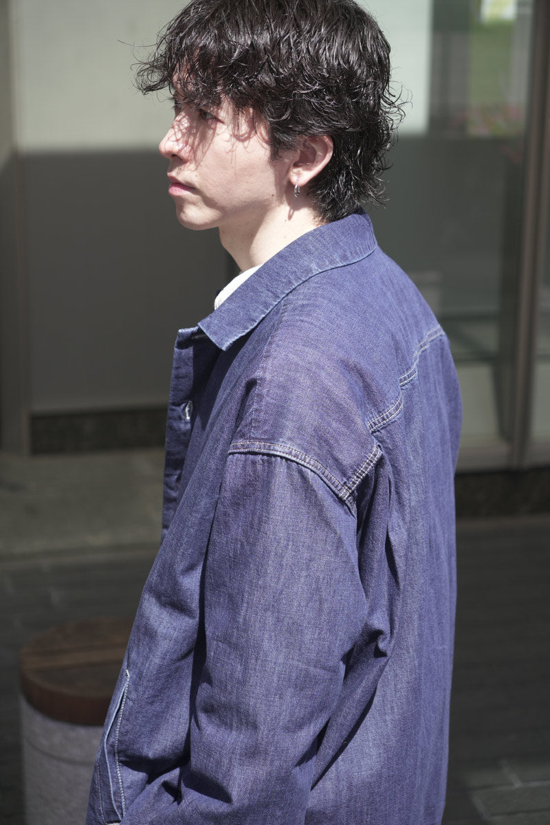 EUDES DENIM SHIRT-L DENIM / INDIGO