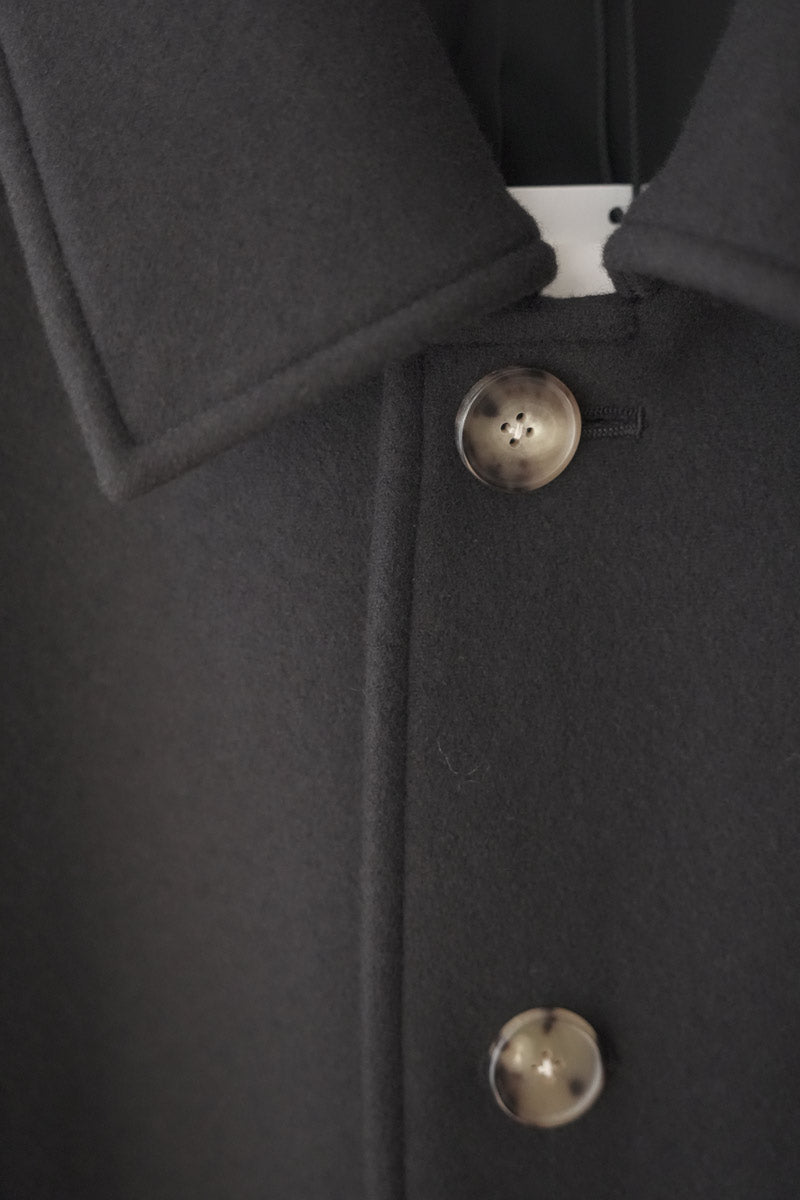 SPLIT RAGLAN MAC W/S/C MELTON / DK.BROWN  [神戸店]