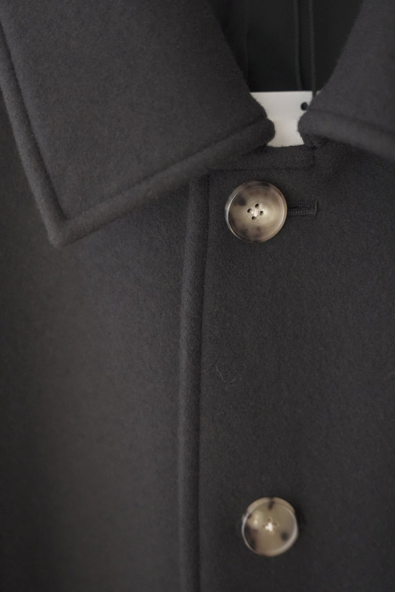 SPLIT RAGLAN MAC W/S/C MELTON / DK.BROWN  [神戸店]